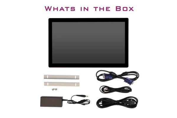 MIMO M18568C-OF 18.5" Open Frame Multi Point Capacitive Touch 1366x768 Display, Ext. Power Supply Incl., VGA DVI HDMI (M18568C-OF) - Image 2