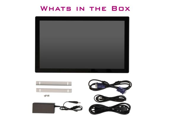 MIMO M21580C-OF 21.5" Open Frame, Desk Top or Wall Mountable Multi Point Touch 1920x1080 Display, External Power Supply Incl., VGA, HDMI, Black (M21580C-OF) - Image 2