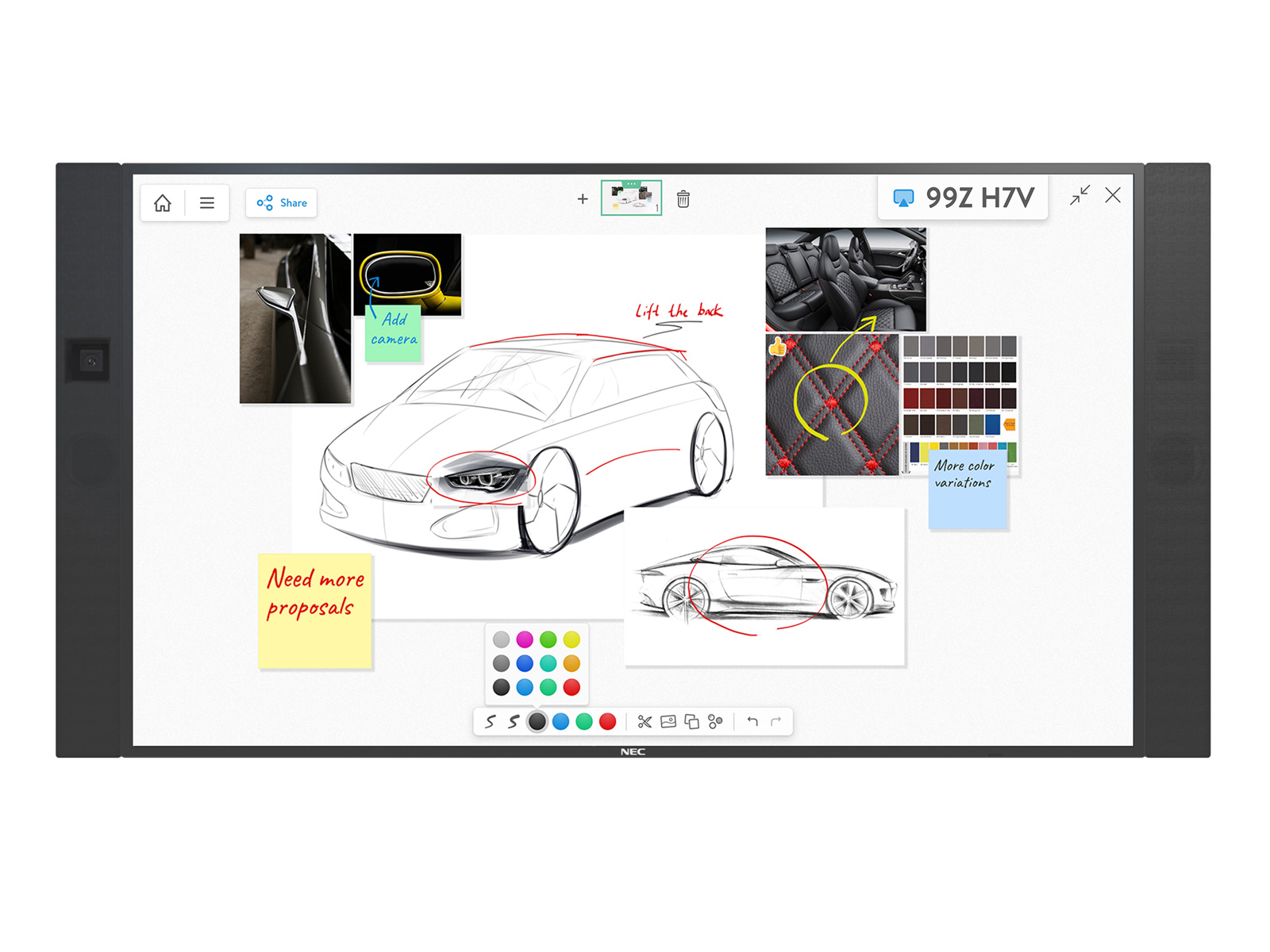 NEC 75″ InfinityBoard® 2.1 QL - Slika 2